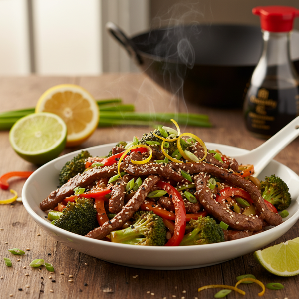Zesty Beef and Broccoli Stir-Fry Delight recipe