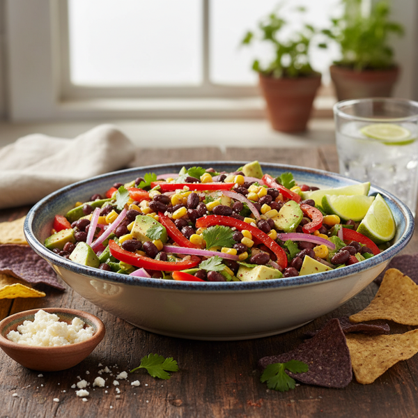 Zesty Black Bean Fiesta Salad recipe