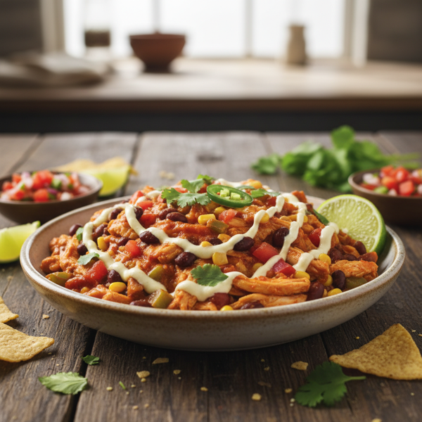 Zesty Black Bean Salsa Chicken with Creamy Finish recipe