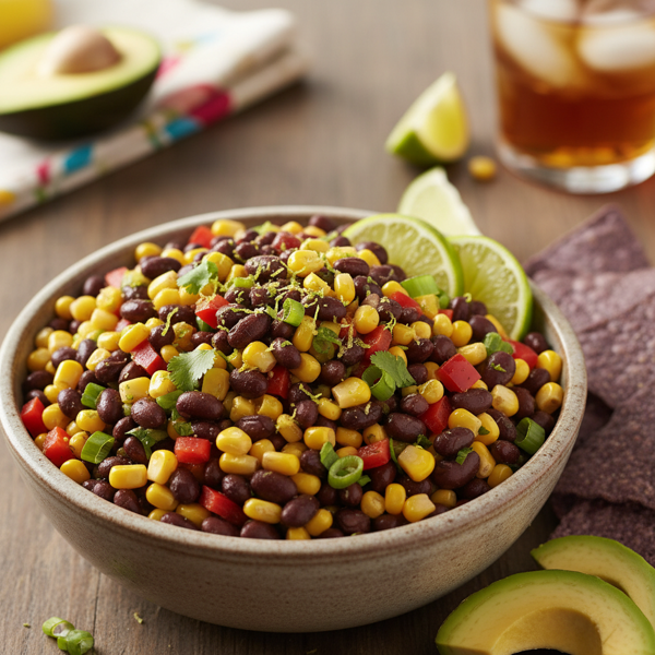 Zesty Black Bean and Corn Fusion Dip recipe