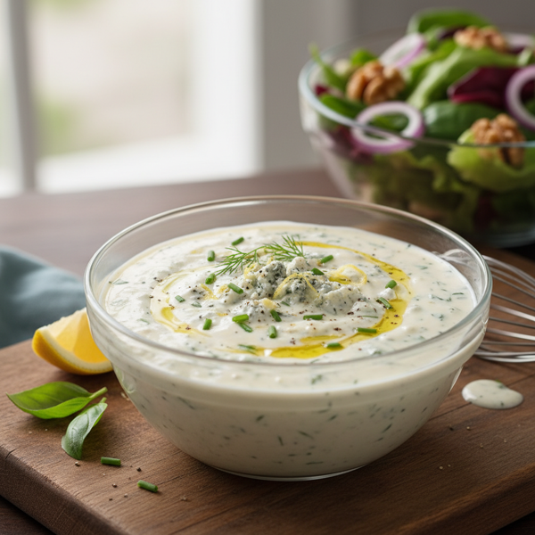 Zesty Blue Cheese Salad Dressing recipe