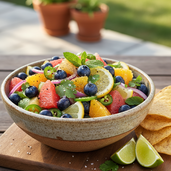 Zesty Blueberry Citrus Salsa recipe