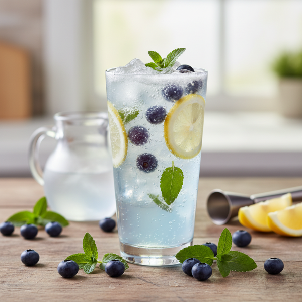 Zesty Blueberry Lemon Verbena Fizz recipe