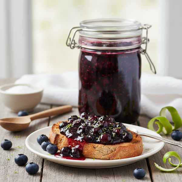 Zesty Blueberry Lime Preserves recipe