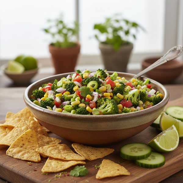 Zesty Broccoli Salsa Dip recipe