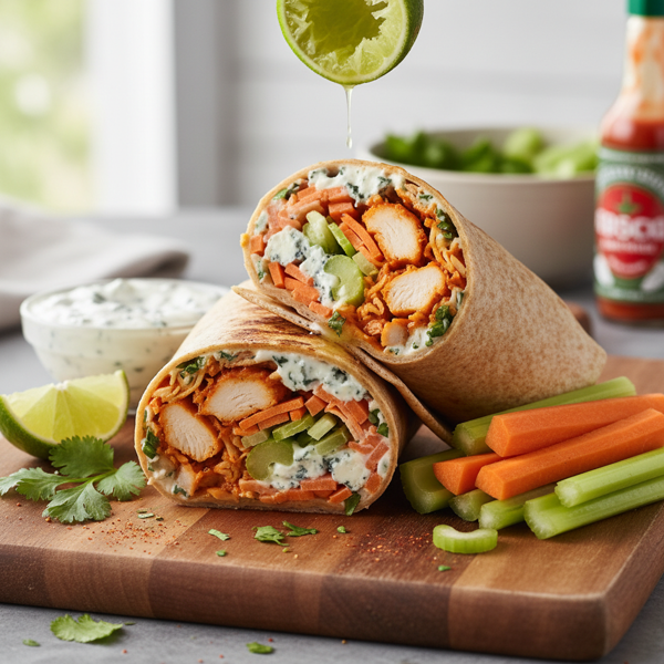 Zesty Buffalo Chicken Wrap Delight recipe