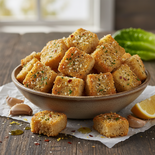 Zesty Caesar Croutons recipe
