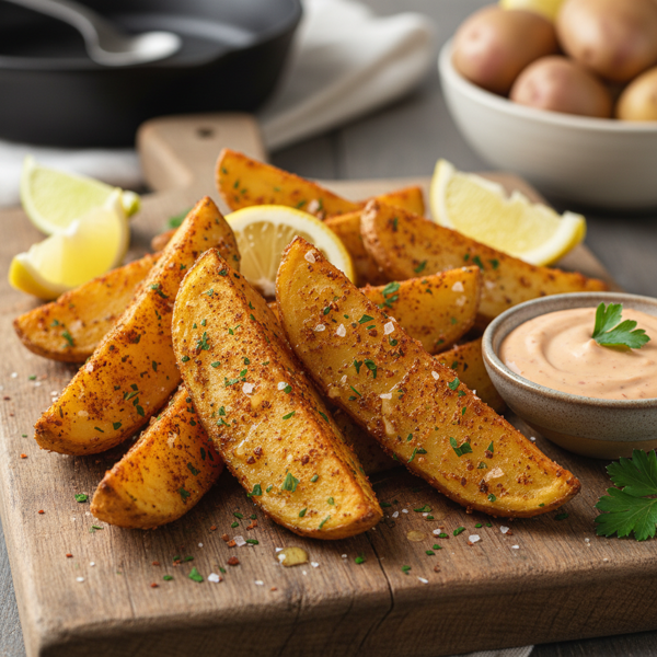 Zesty Cajun-Style Potato Wedges recipe