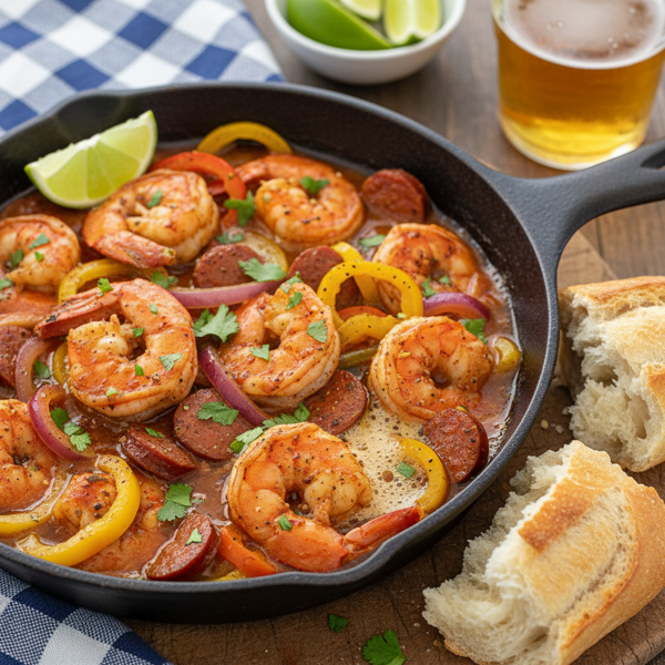 Zesty Cajun Beer-Infused Shrimp recipe