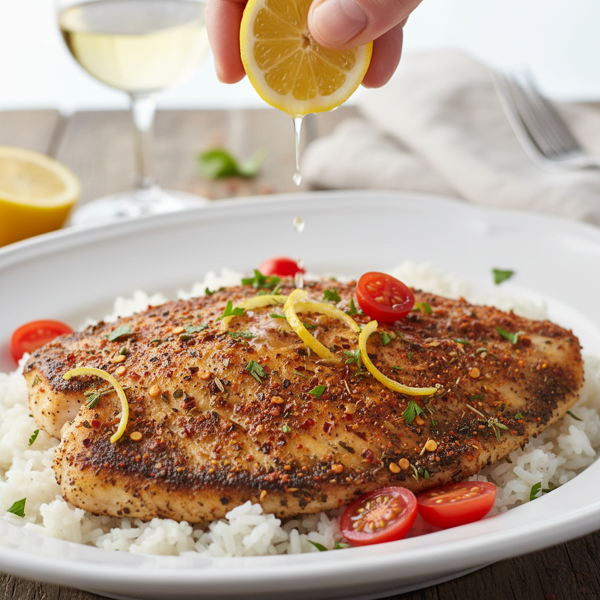 Zesty Cajun Pan-Seared Tilapia recipe