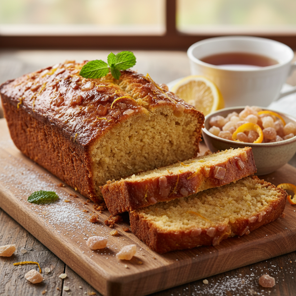 Zesty Candied Ginger Loaf recipe