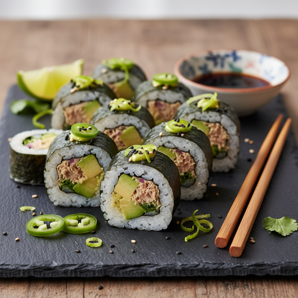 Zesty Canned Tuna Sushi Rolls recipe
