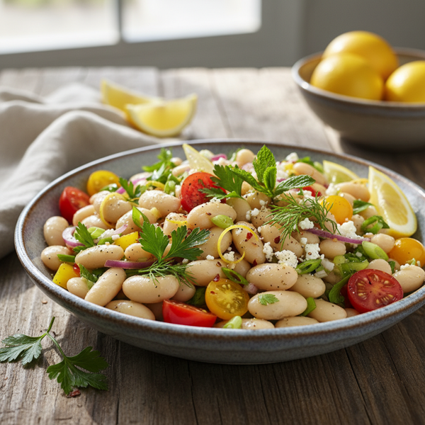 Zesty Cannellini & Herb Bean Salad recipe