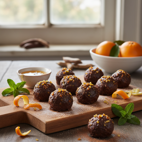 Zesty Carob Citrus Bites recipe