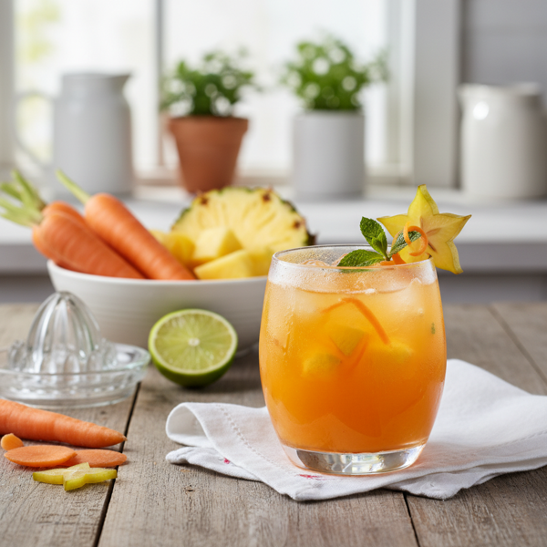 Zesty Carrot Pineapple Refresher recipe