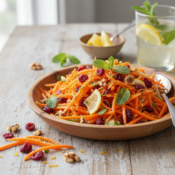 Zesty Carrot and Cranberry Crunch Salad recipe