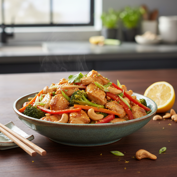 Zesty Cashew Chicken Stir-Fry recipe
