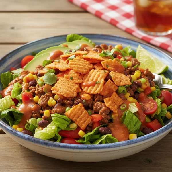 Zesty Catalina Crunch Taco Salad recipe