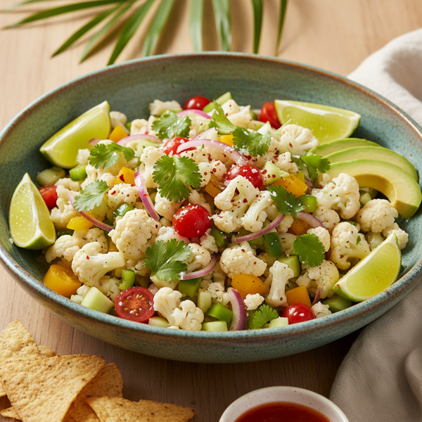 Zesty Cauliflower Ceviche recipe