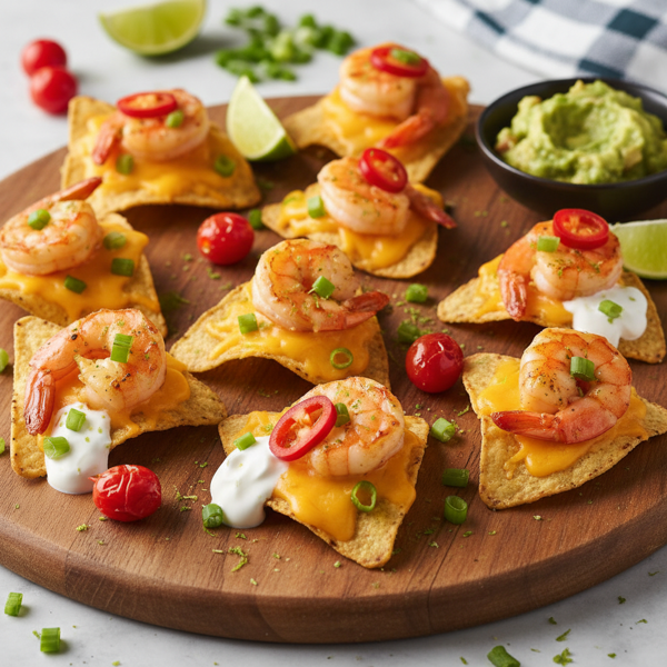 Zesty Cheddar Shrimp Nacho Bites recipe