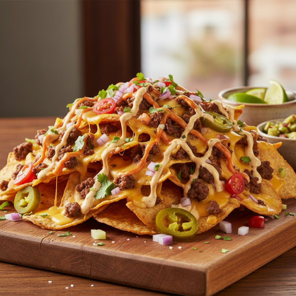 Zesty Cheeseburger Nacho Platter recipe