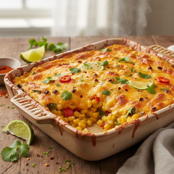 Zesty Cheesy Corn Bake recipe