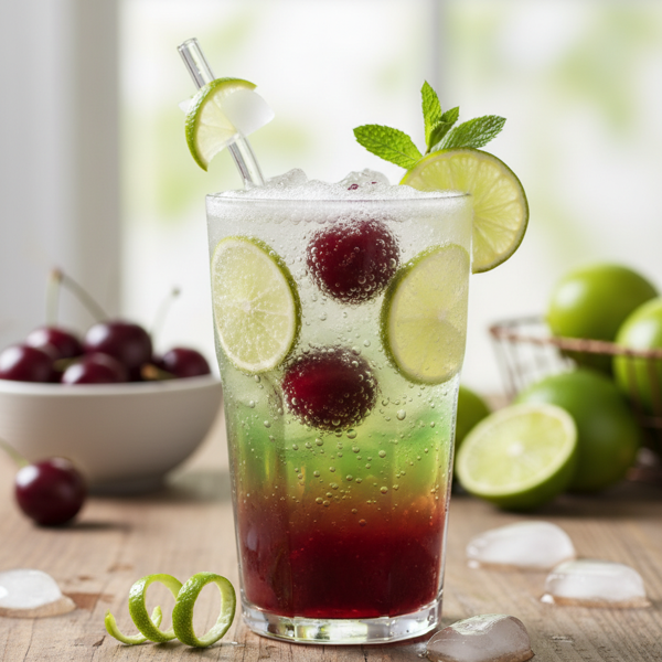 Zesty Cherry Lime Sparkler recipe
