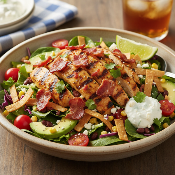 Zesty Chicken BLT Taco Salad Delight recipe