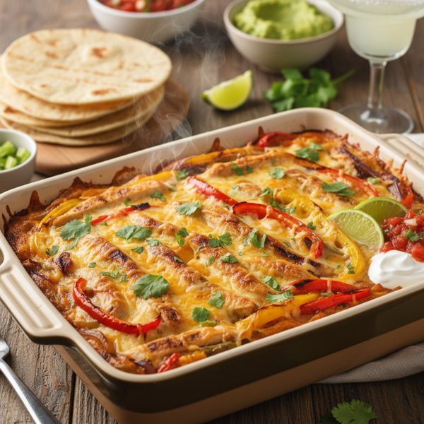 Zesty Chicken Fajita Casserole recipe