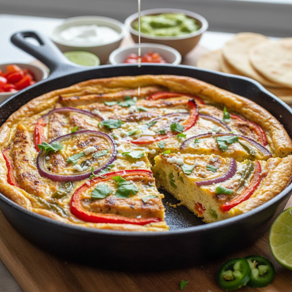 Zesty Chicken Fajita Frittata recipe