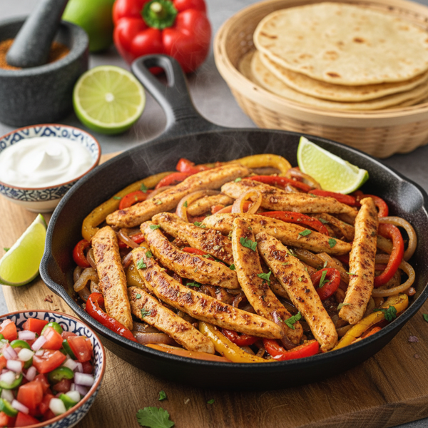 Zesty Chicken Fajitas with Homemade Seasoning recipe