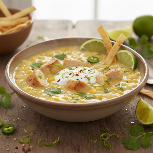 Zesty Chicken Lime Chowder recipe