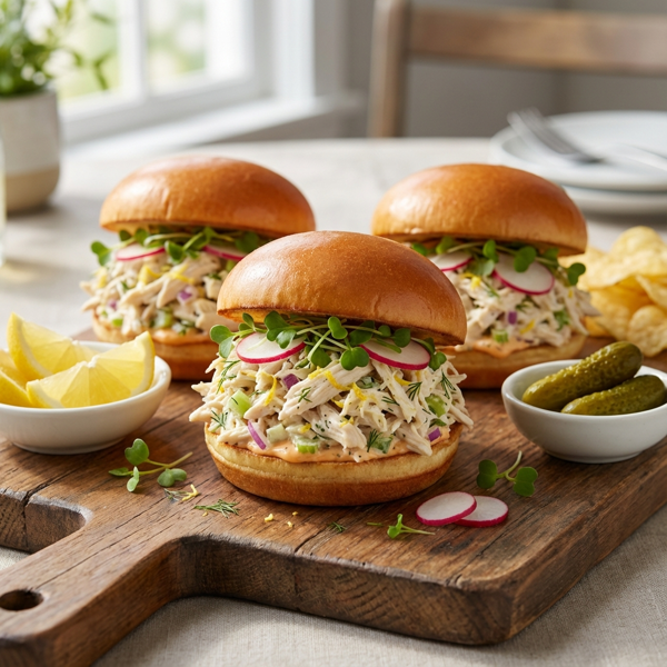 Zesty Chicken Salad Sliders recipe