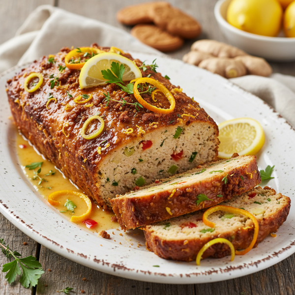 Zesty Chicken & Gingersnap Meatloaf recipe