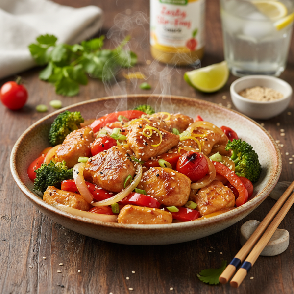 Zesty Chicken and Red Pepper Stir-Fry recipe