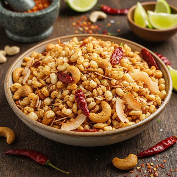 Zesty Chili Cashew Crunch Mix recipe