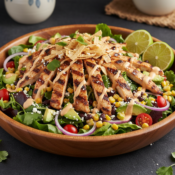 Zesty Chipotle Chicken Fiesta Salad recipe