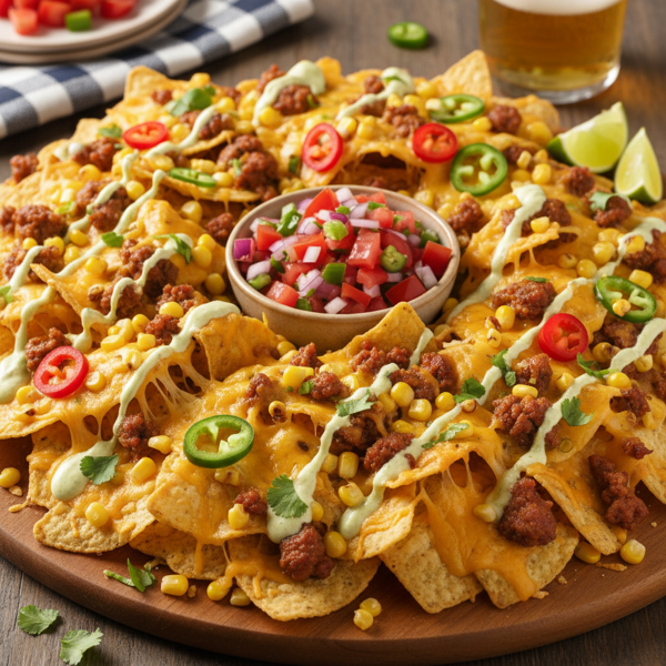Zesty Chorizo and Corn Nachos recipe