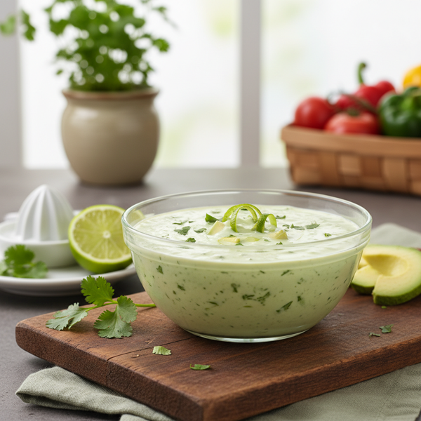 Zesty Cilantro-Avocado Cream Dressing recipe
