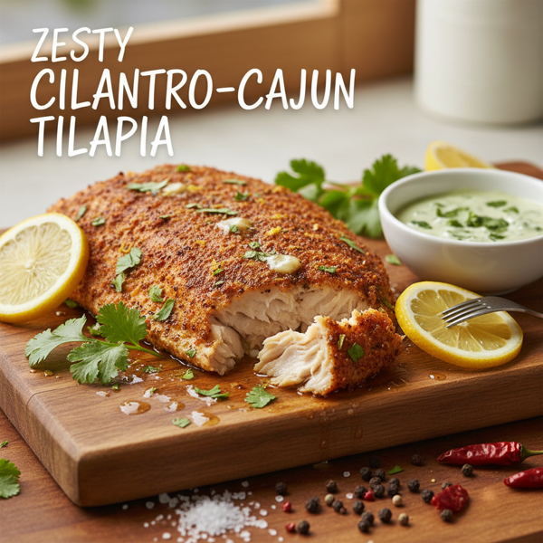 Zesty Cilantro-Cajun Tilapia recipe