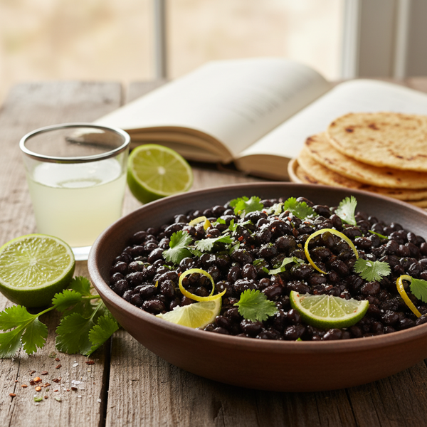 Zesty Cilantro-Infused Black Beans recipe