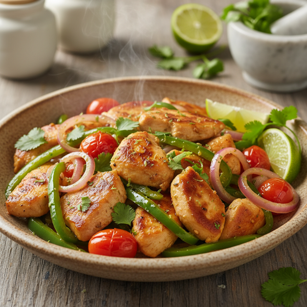 Zesty Cilantro-Lime Stir-Fried Chicken recipe