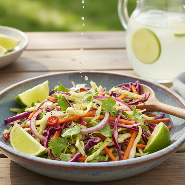 Zesty Cilantro Cabbage Slaw recipe