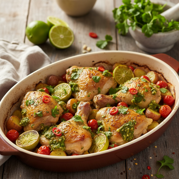 Zesty Cilantro Chicken Bake recipe
