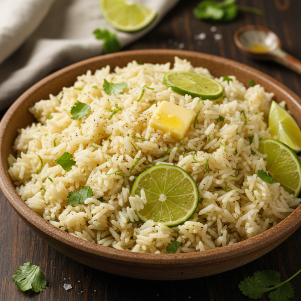Zesty Cilantro Lime Butter Rice recipe