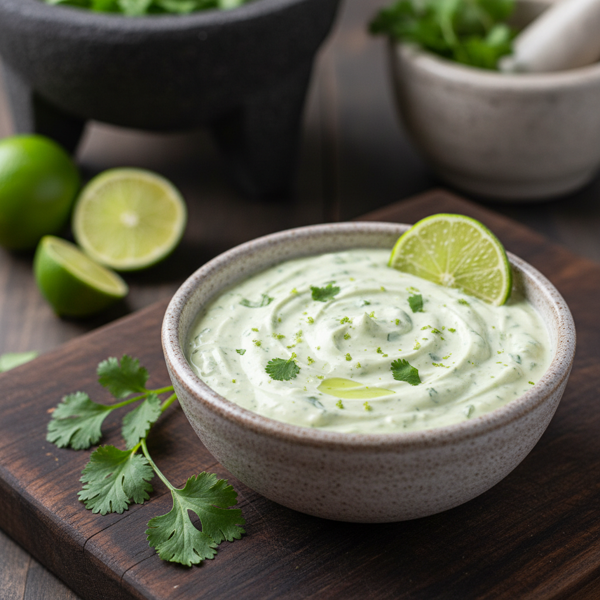 Zesty Cilantro Lime Crema recipe