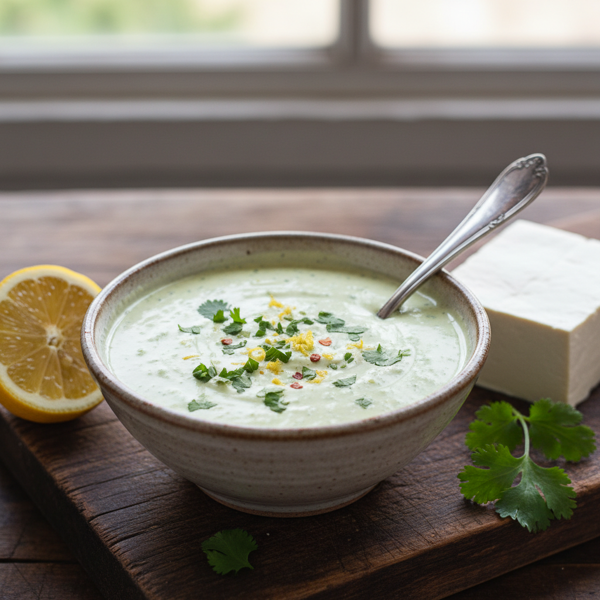 Zesty Cilantro Tofu Dressing recipe