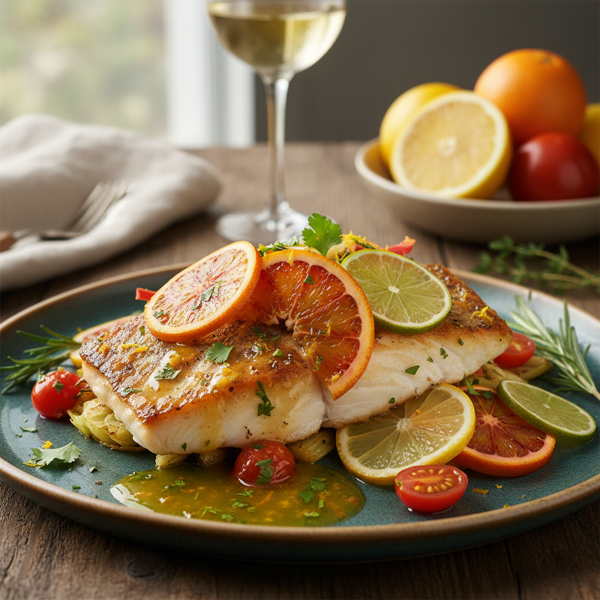 Zesty Citrus-Infused Orange Roughy recipe