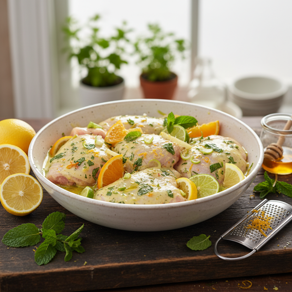 Zesty Citrus-Mint Chicken Marinade recipe