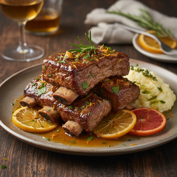 Zesty Citrus Braised Short Ribs recipe